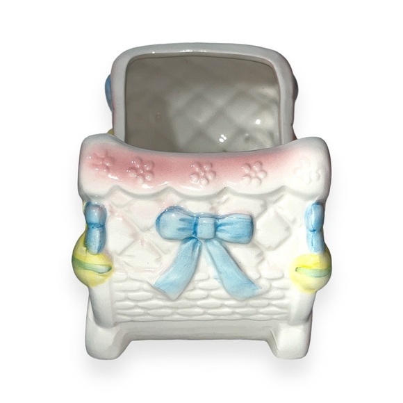 Vintage Rubens Originals 1990 Planter Japan‎ Ceramic Buggy Teddy Pottery 6210A - Picture 2 of 7